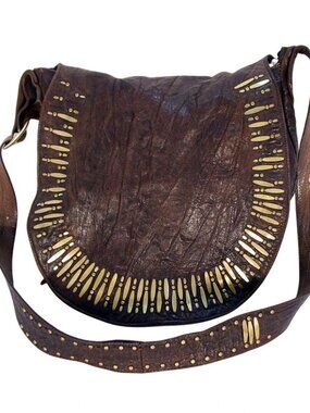 CALLEEN CORDERO Cleo Zara $895 Leather Messenger Crossbody Bag - Damaged